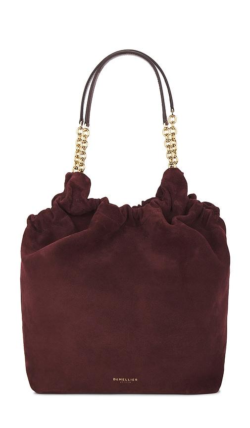 demellier london miami handbag in burgundy.