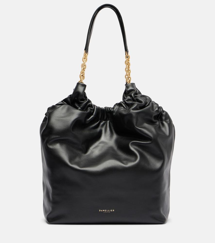 demellier miami leather tote bag