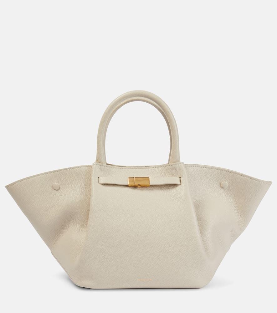 demellier new york midi leather tote bag
