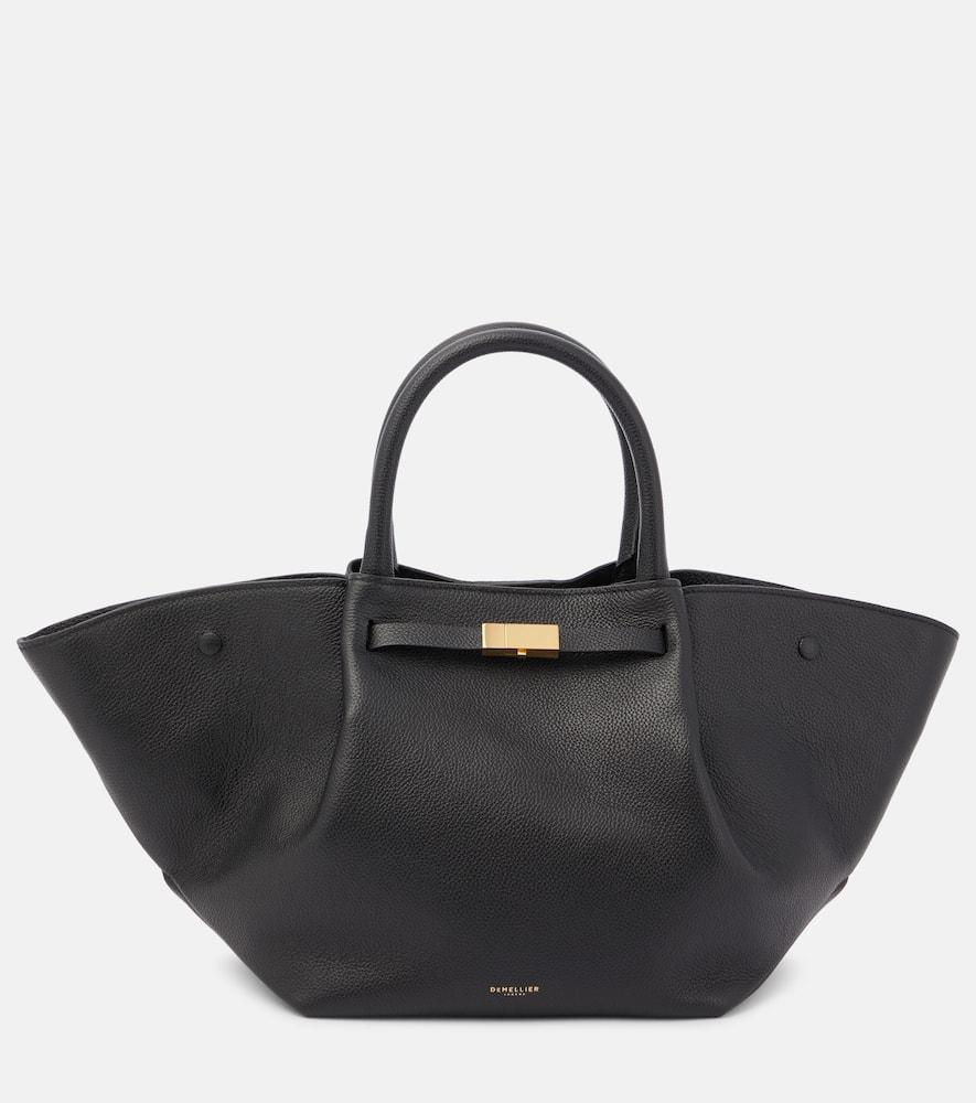 demellier new york midi leather tote bag