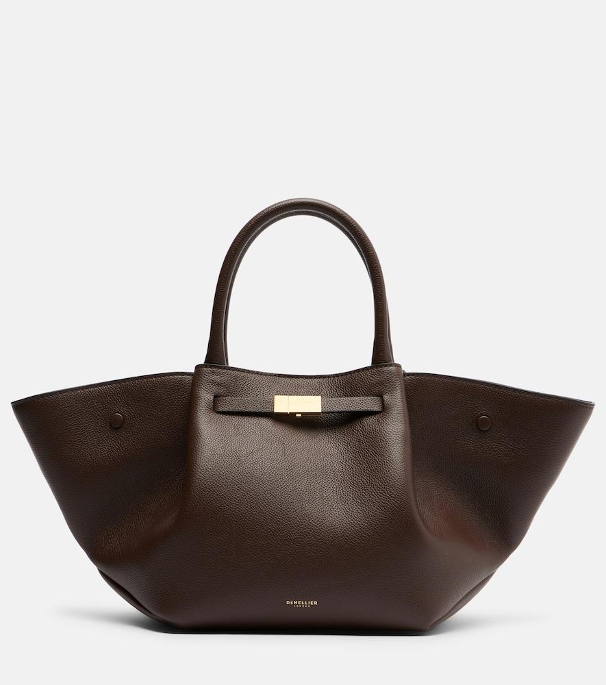 demellier new york small leather tote bag