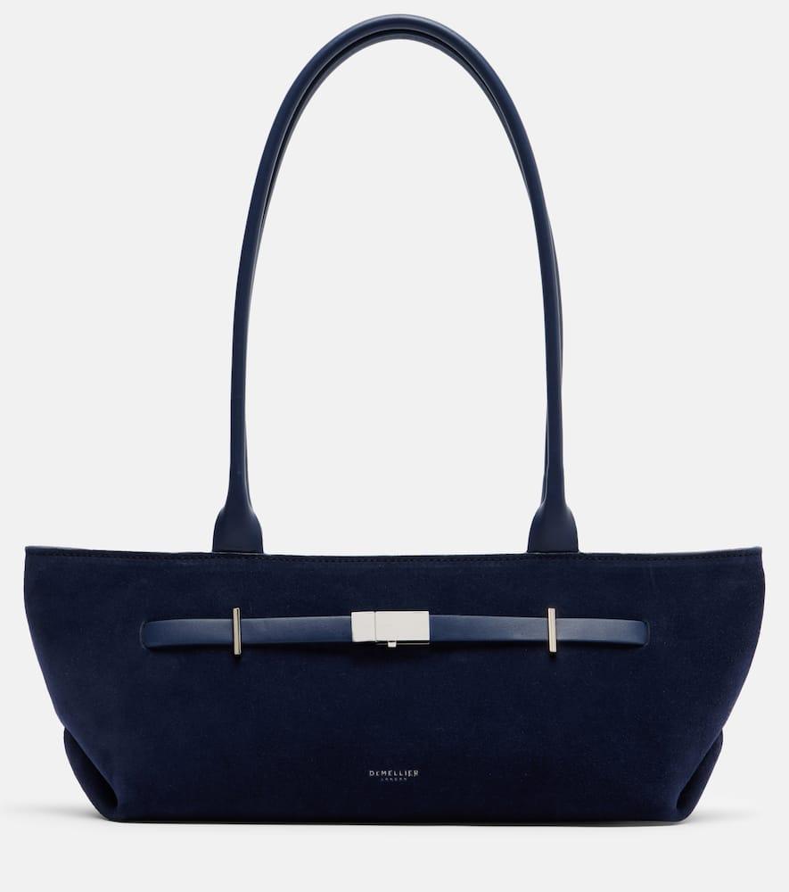 demellier new york suede shoulder bag