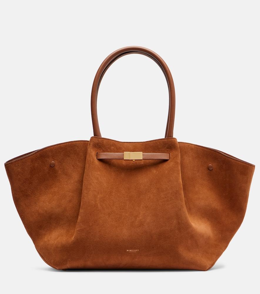 demellier new york suede tote bag