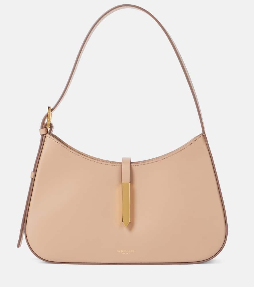demellier tokyo leather shoulder bag