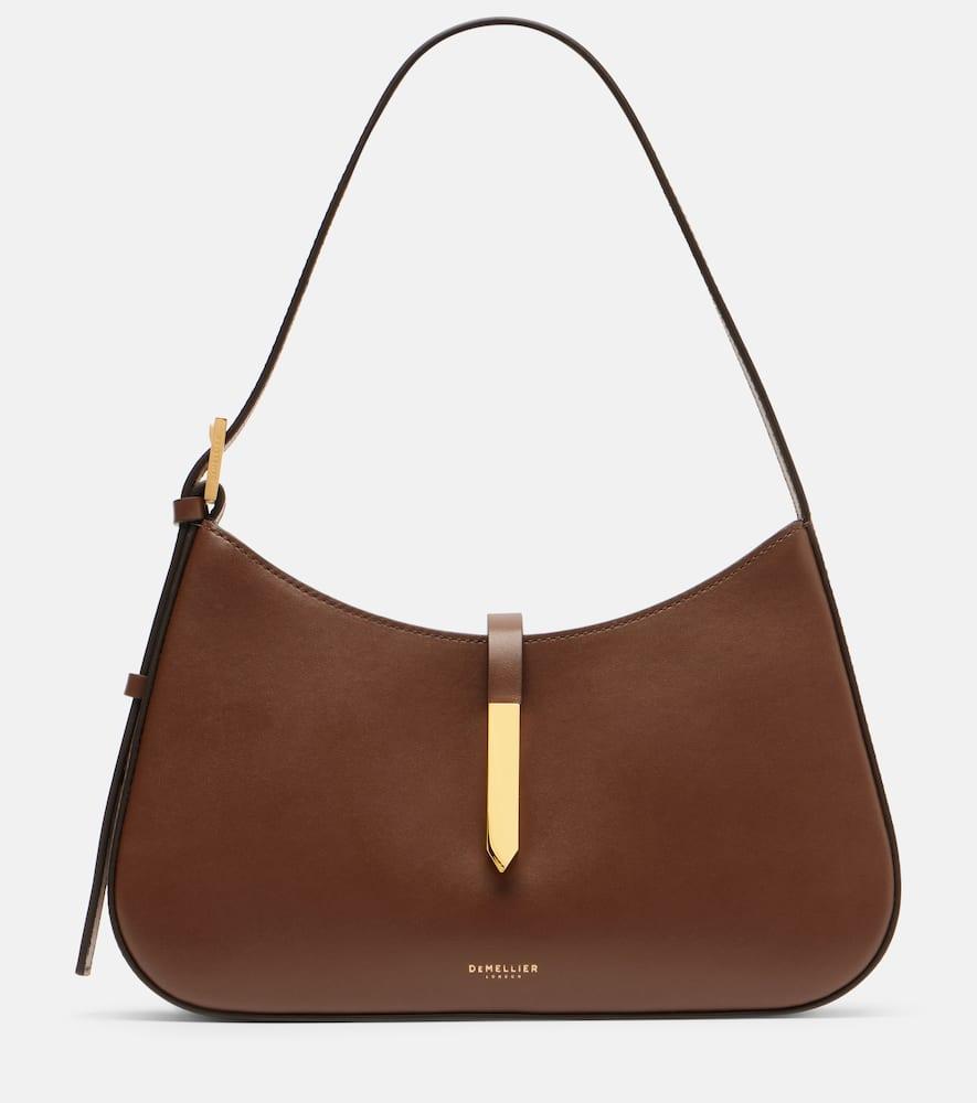 demellier tokyo leather shoulder bag