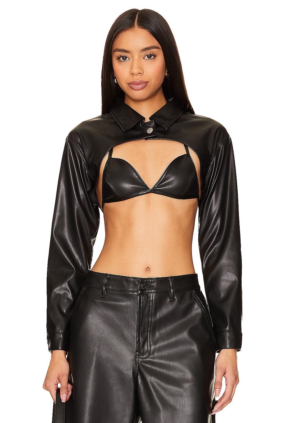 demi crop jacket set