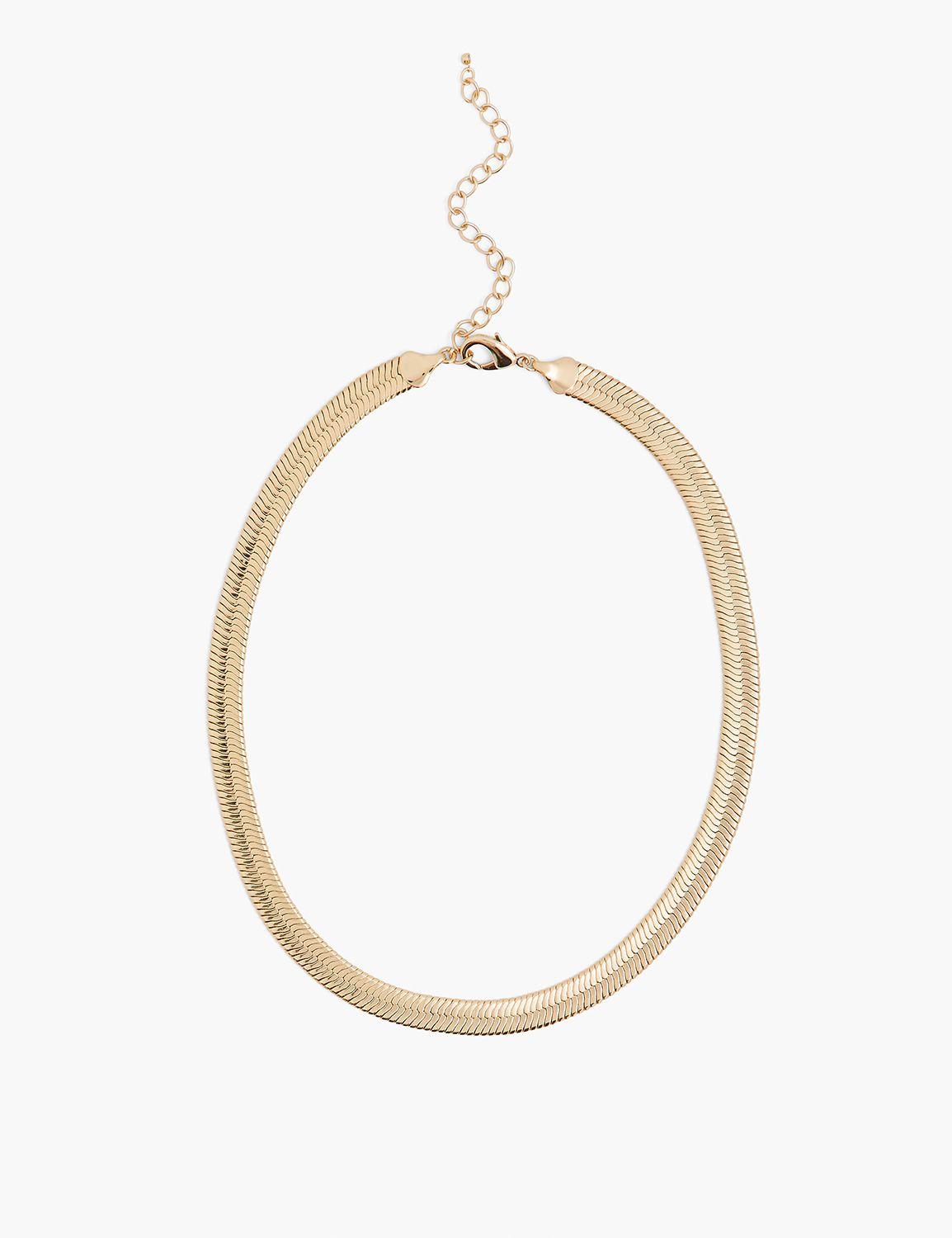demi-fine flat chain necklace