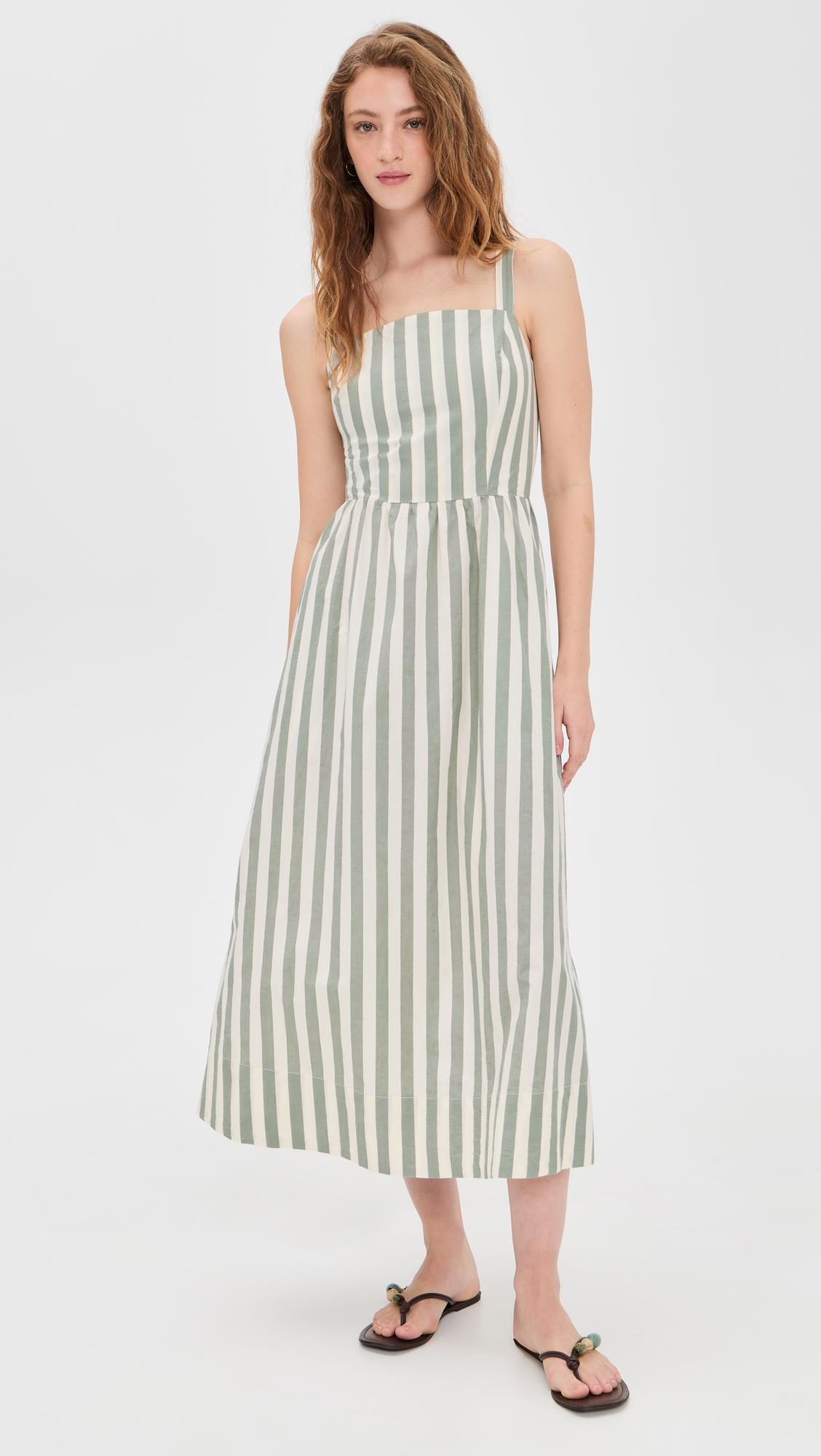 demi poplin midi dress