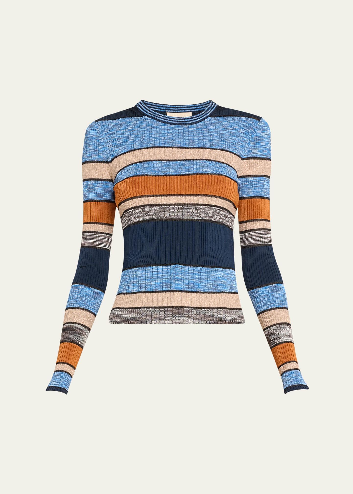 denia stripe knit top