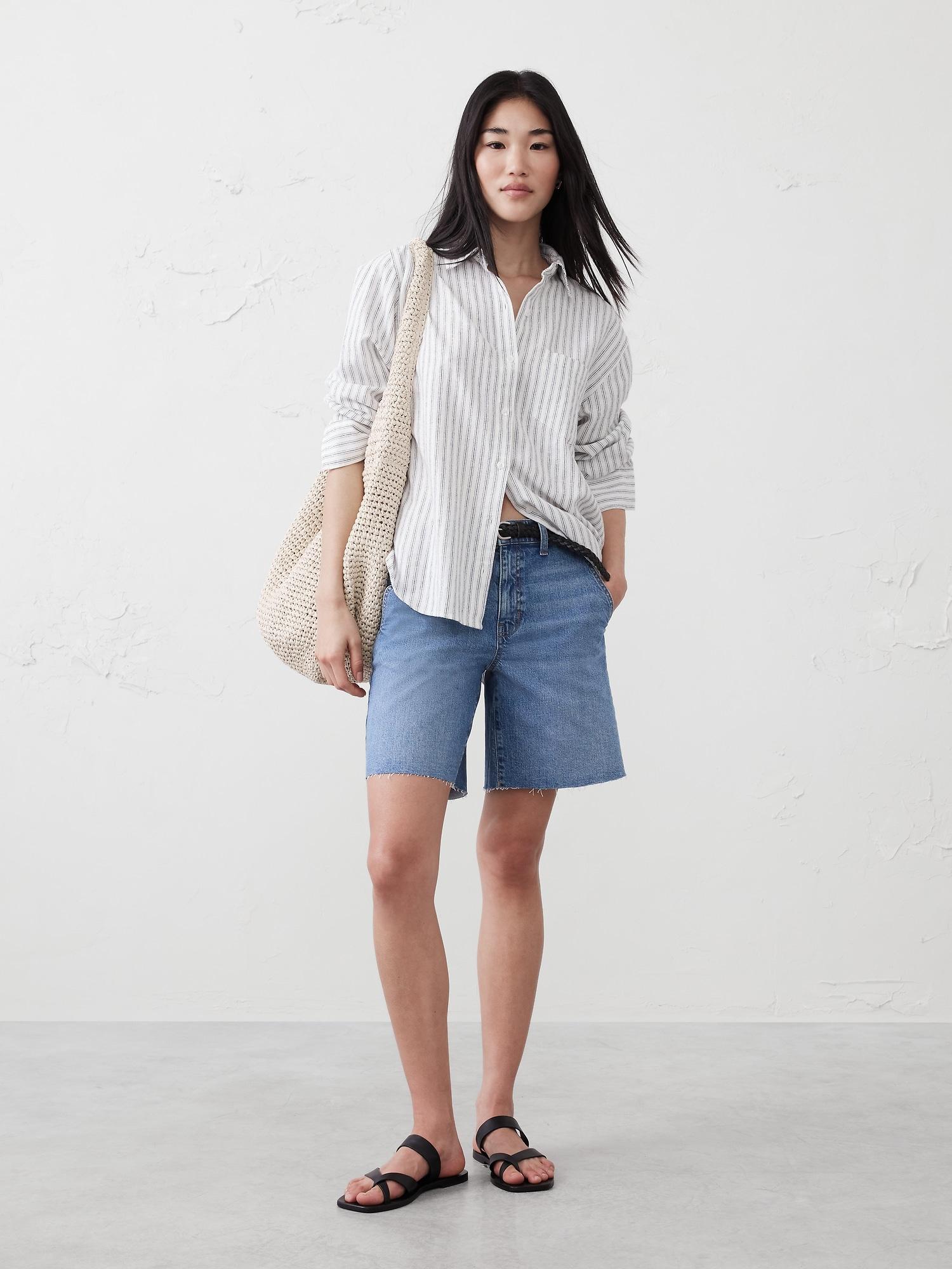 denim bermuda short