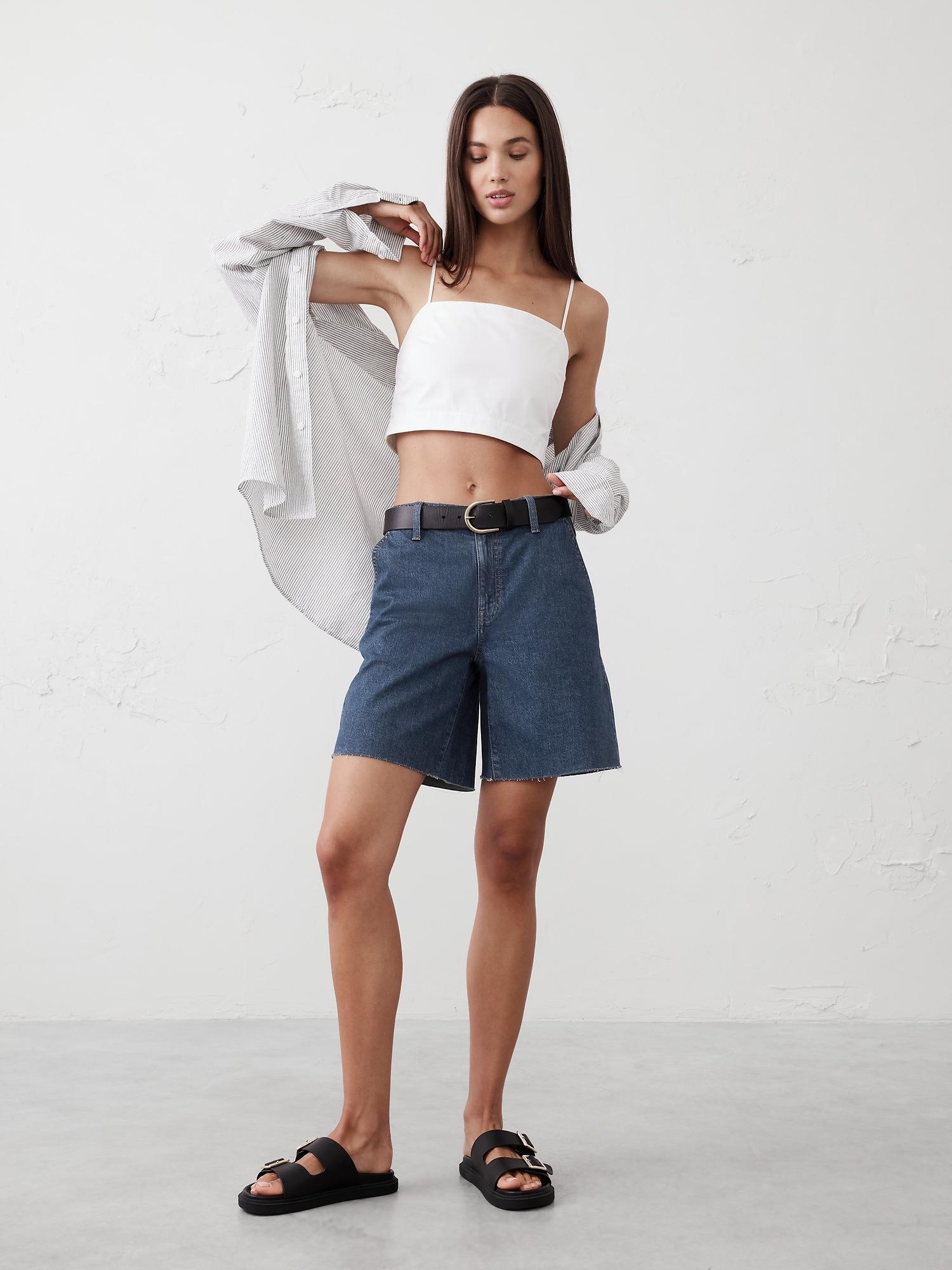 denim bermuda short