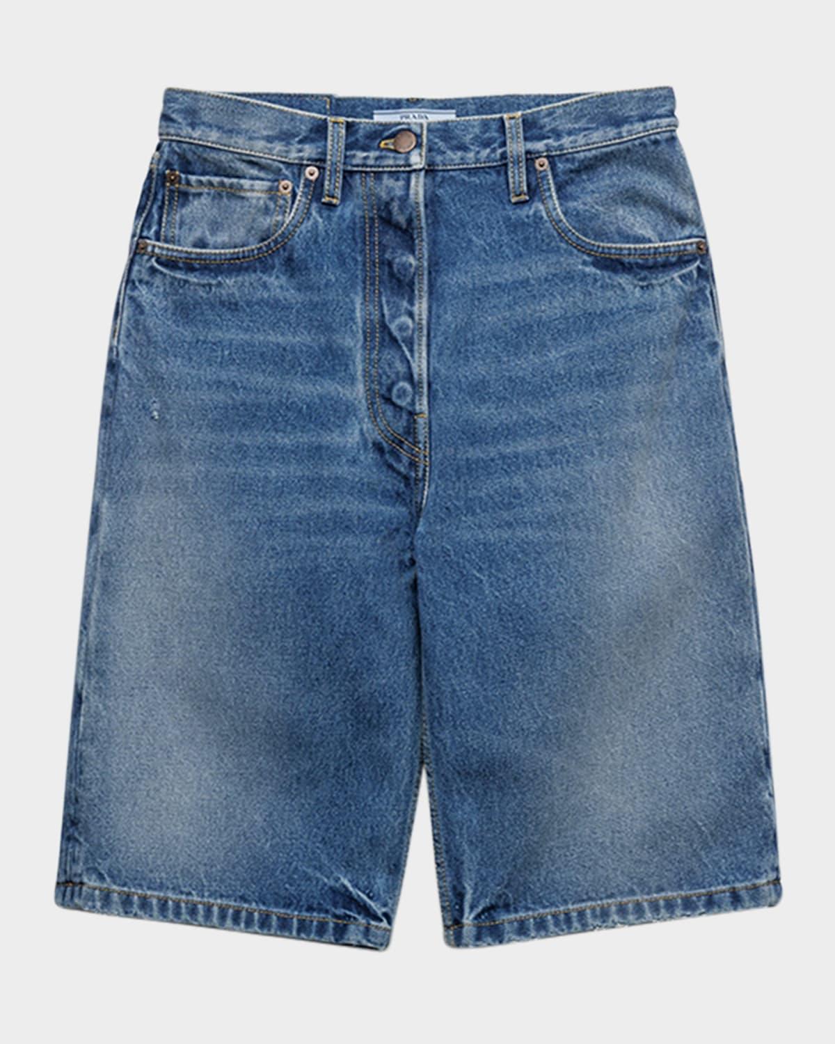 denim bermuda shorts