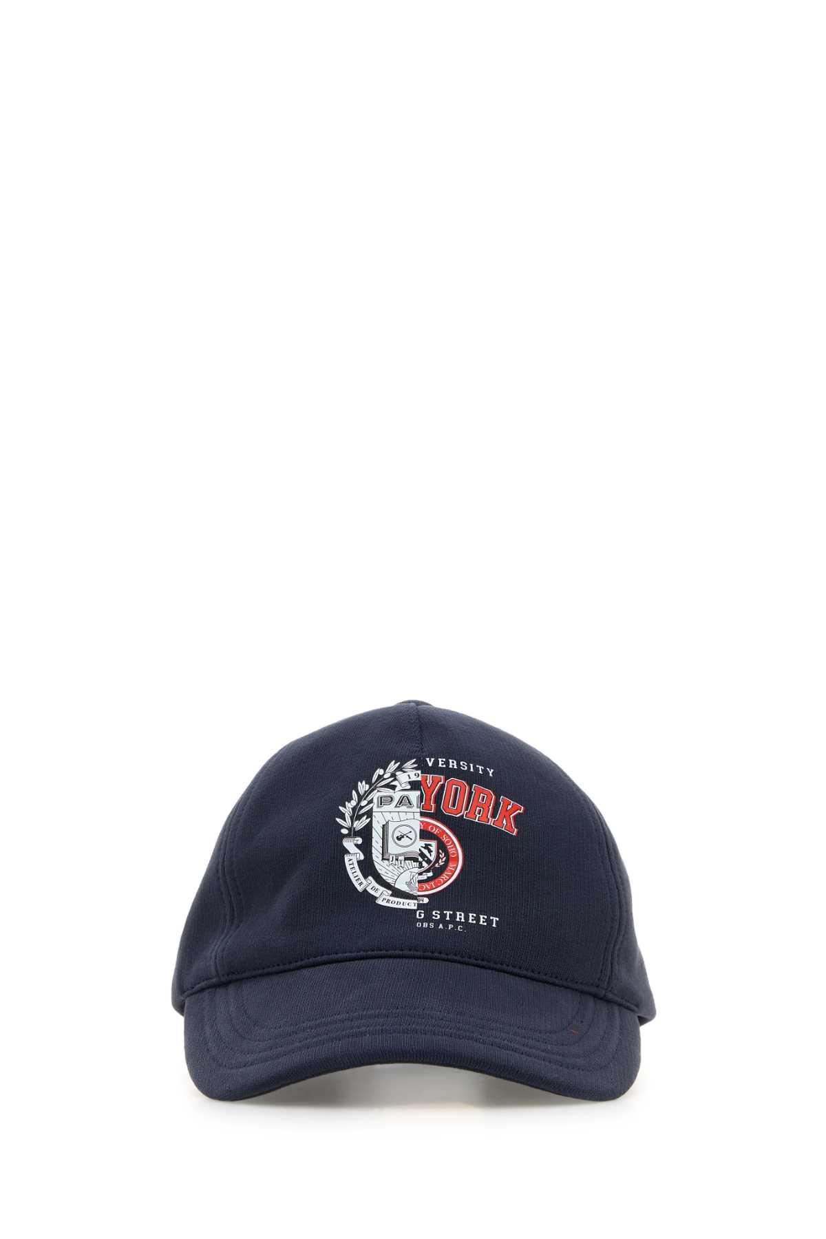 denim blue cotton a. p.c. x marc jacobs baseball cap