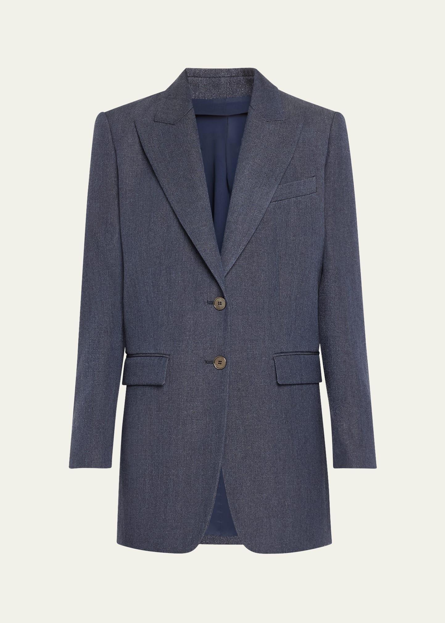 denim boyfriend blazer