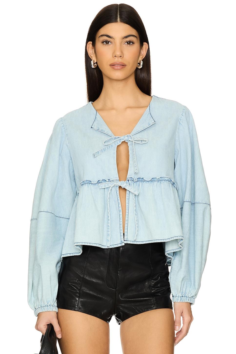 denim brunch babe blouse