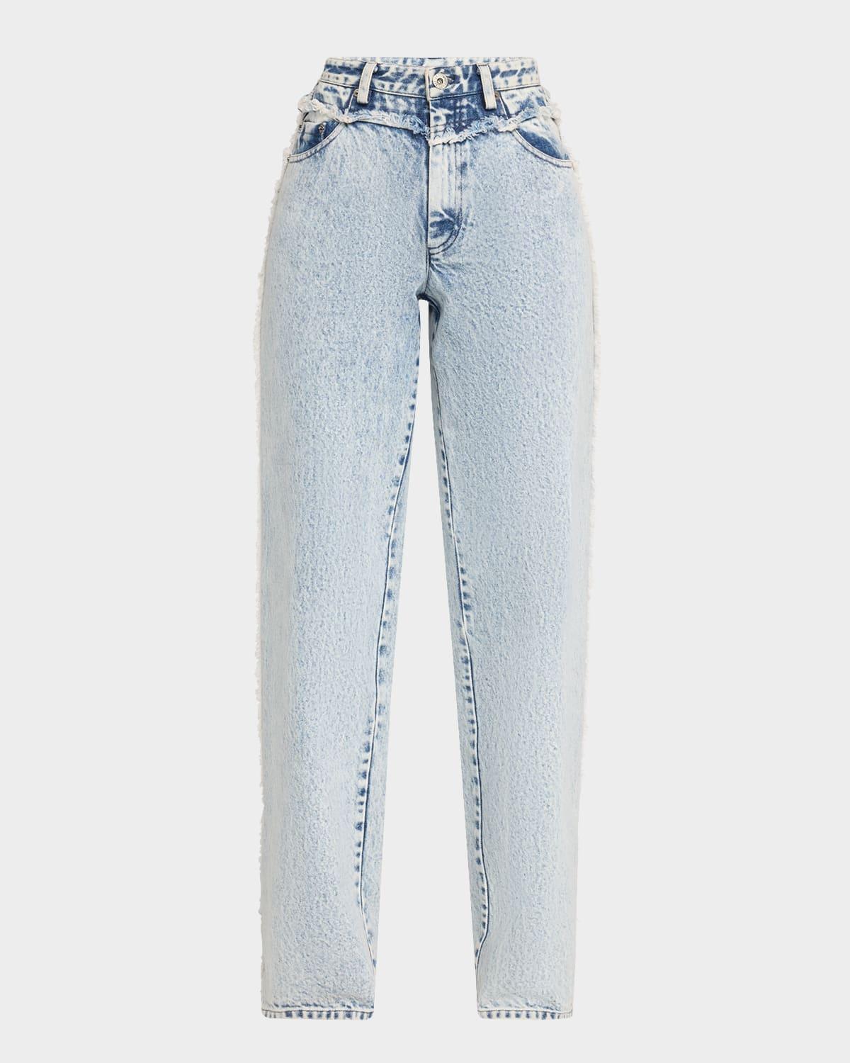 denim double seam pants