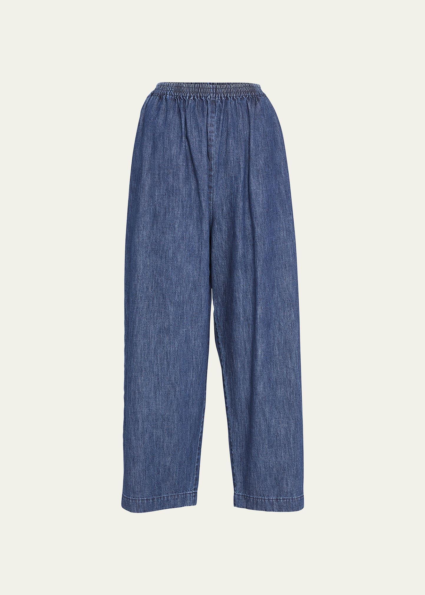 denim japanese trousers