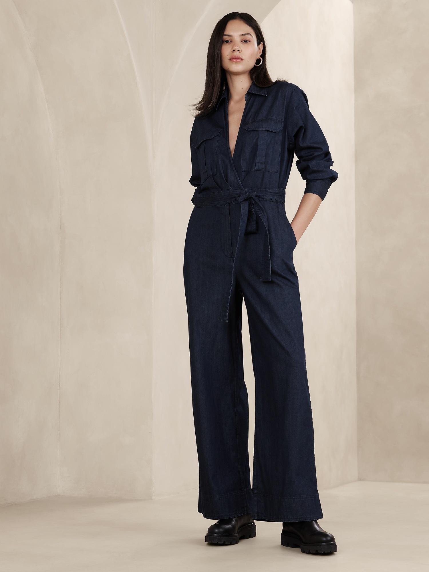 denim jumpsuit