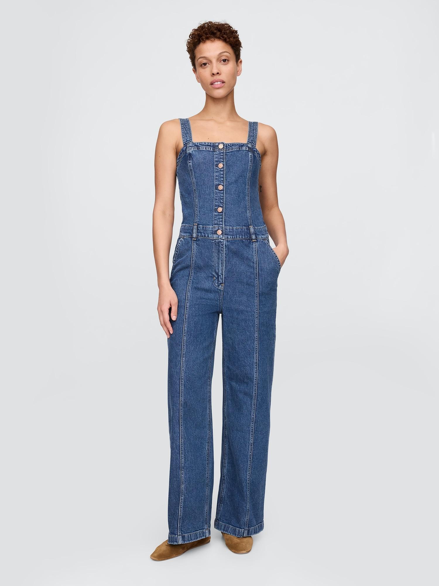 denim jumpsuit