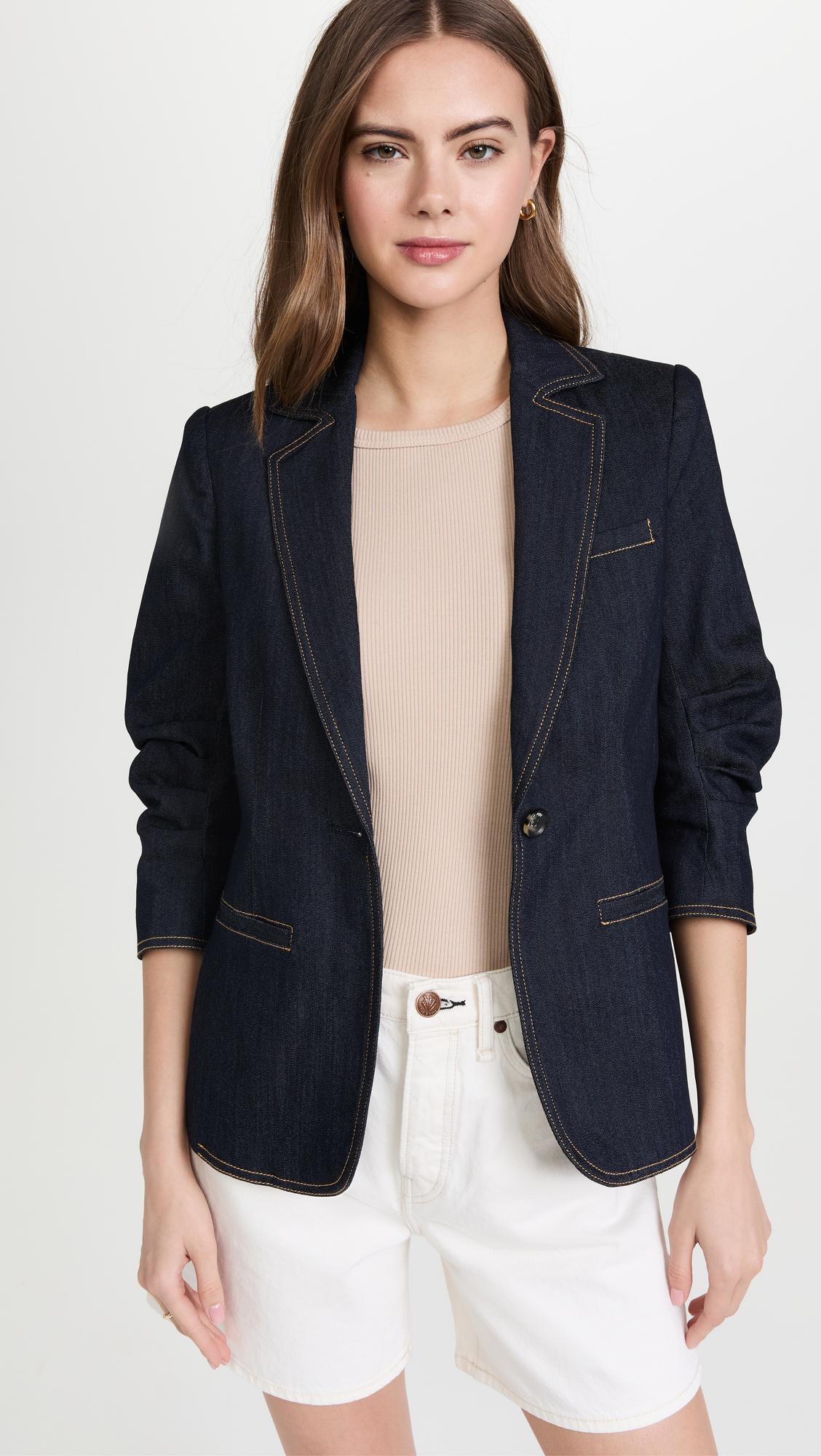 denim khloe blazer