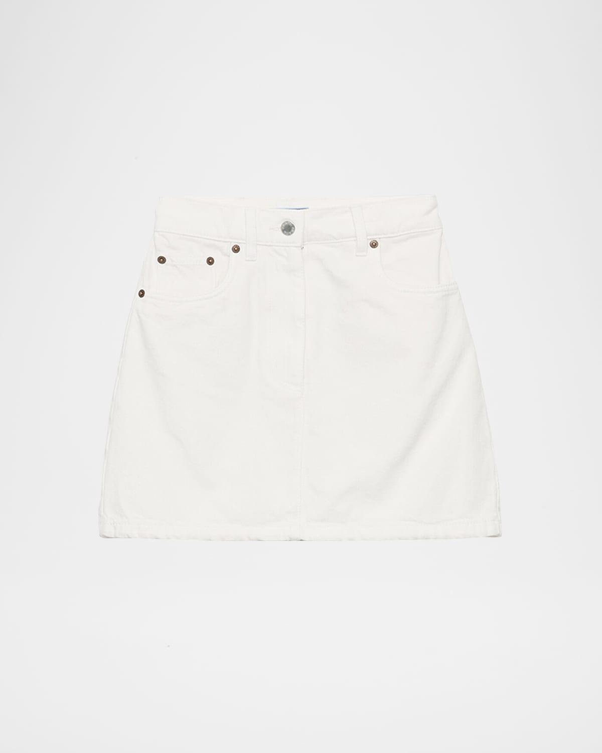 denim mini skirt