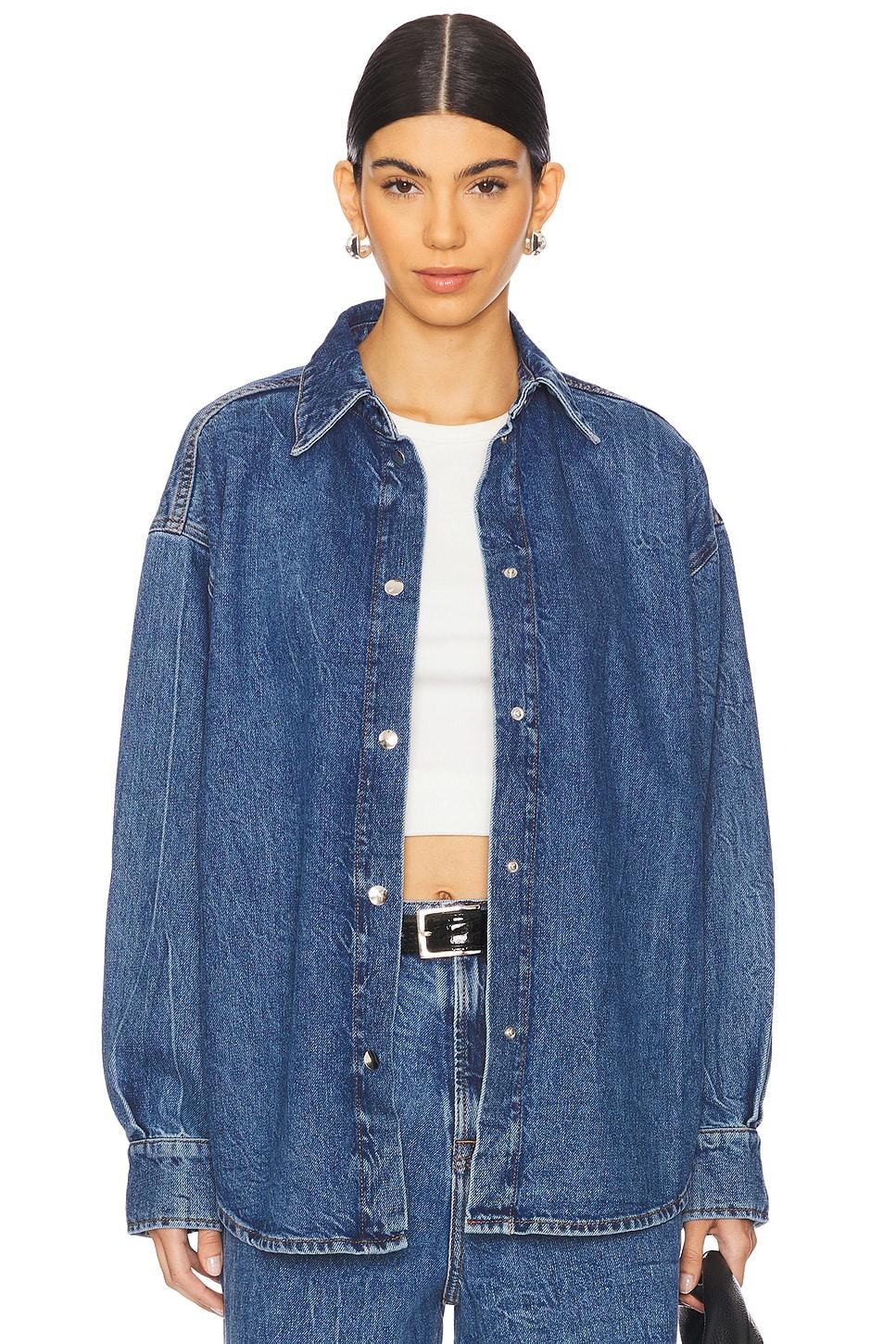 denim oversized shirt