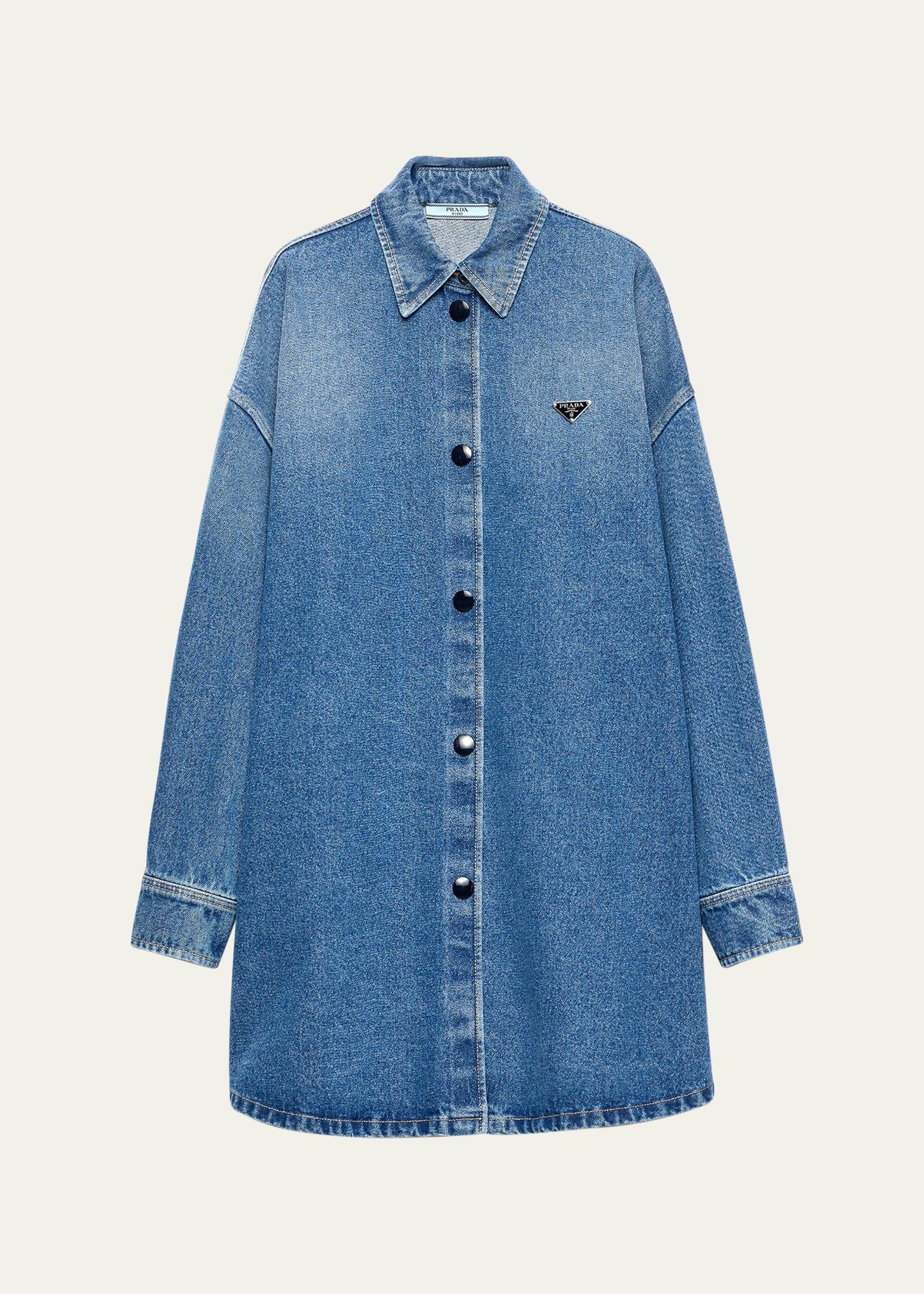 denim oversized shirt