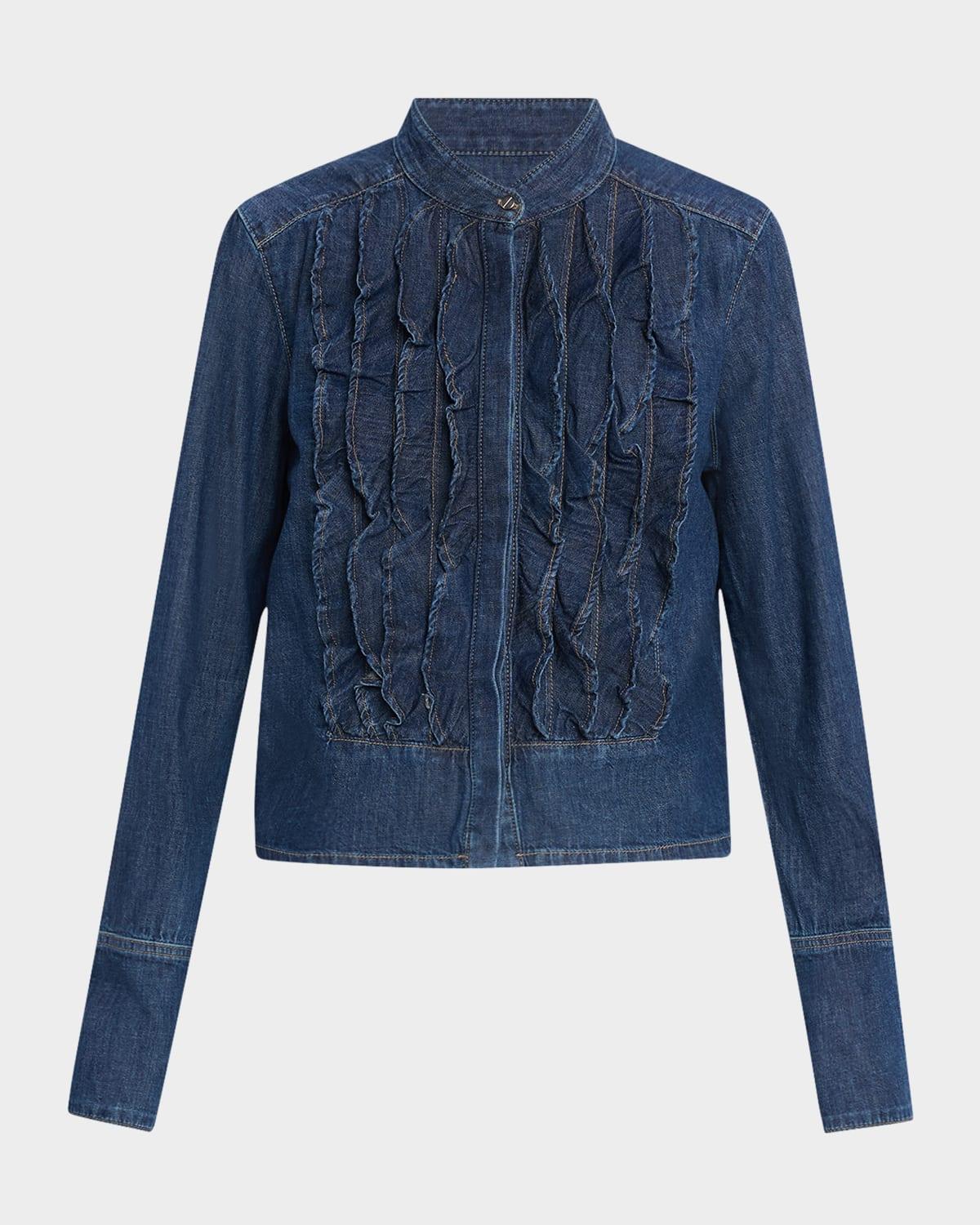 denim patti tuxedo shirt