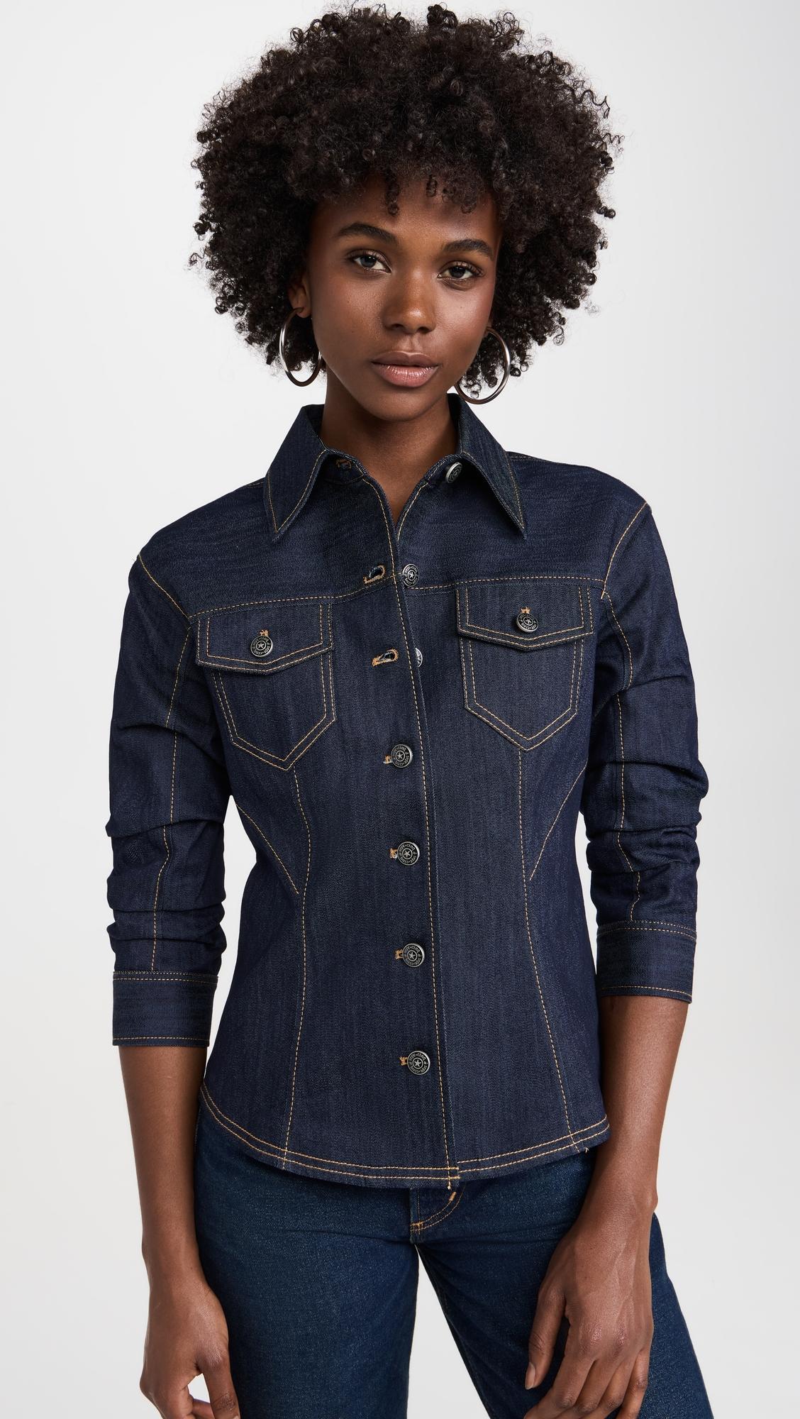 denim scrunched canyon jacket