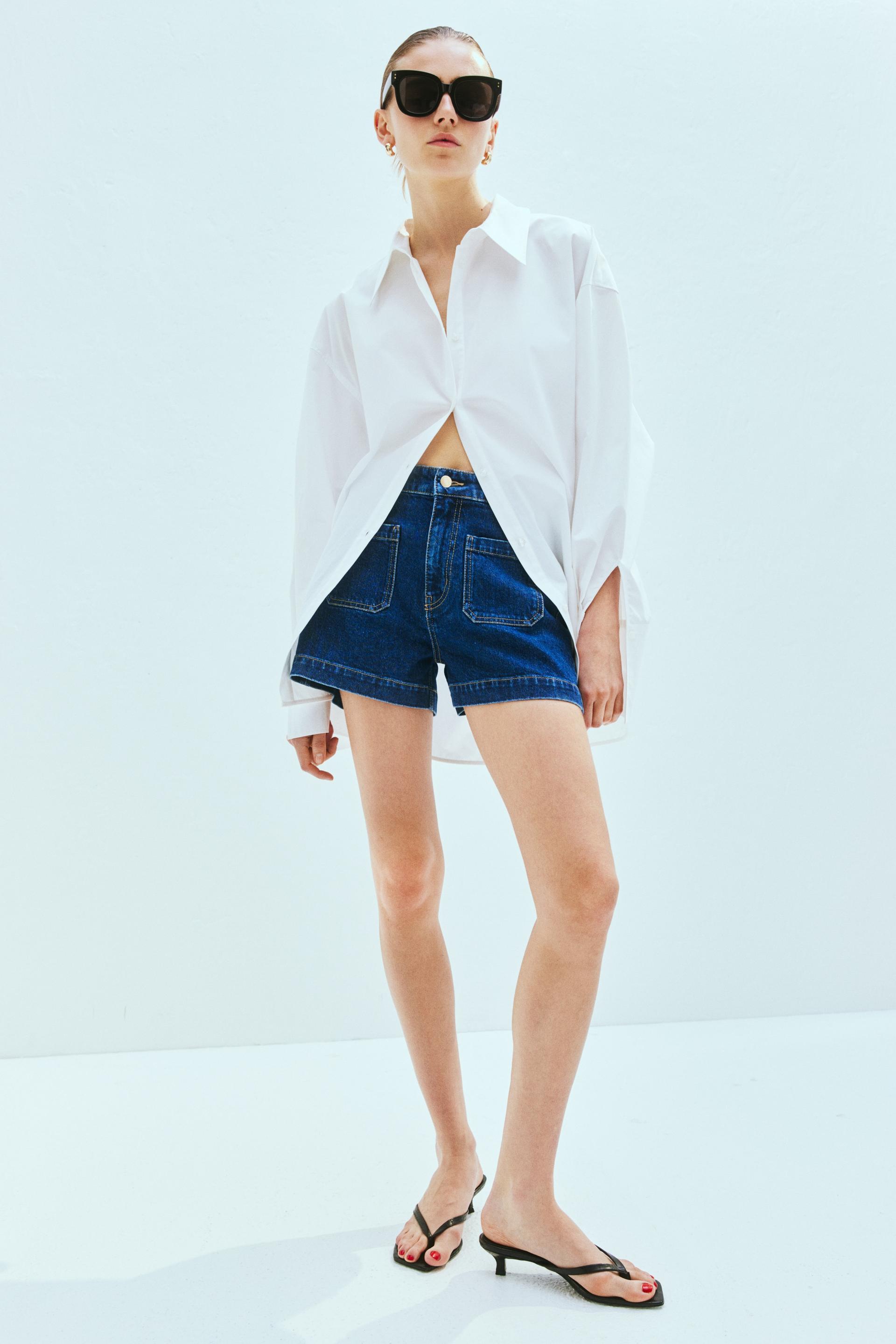 denim shorts