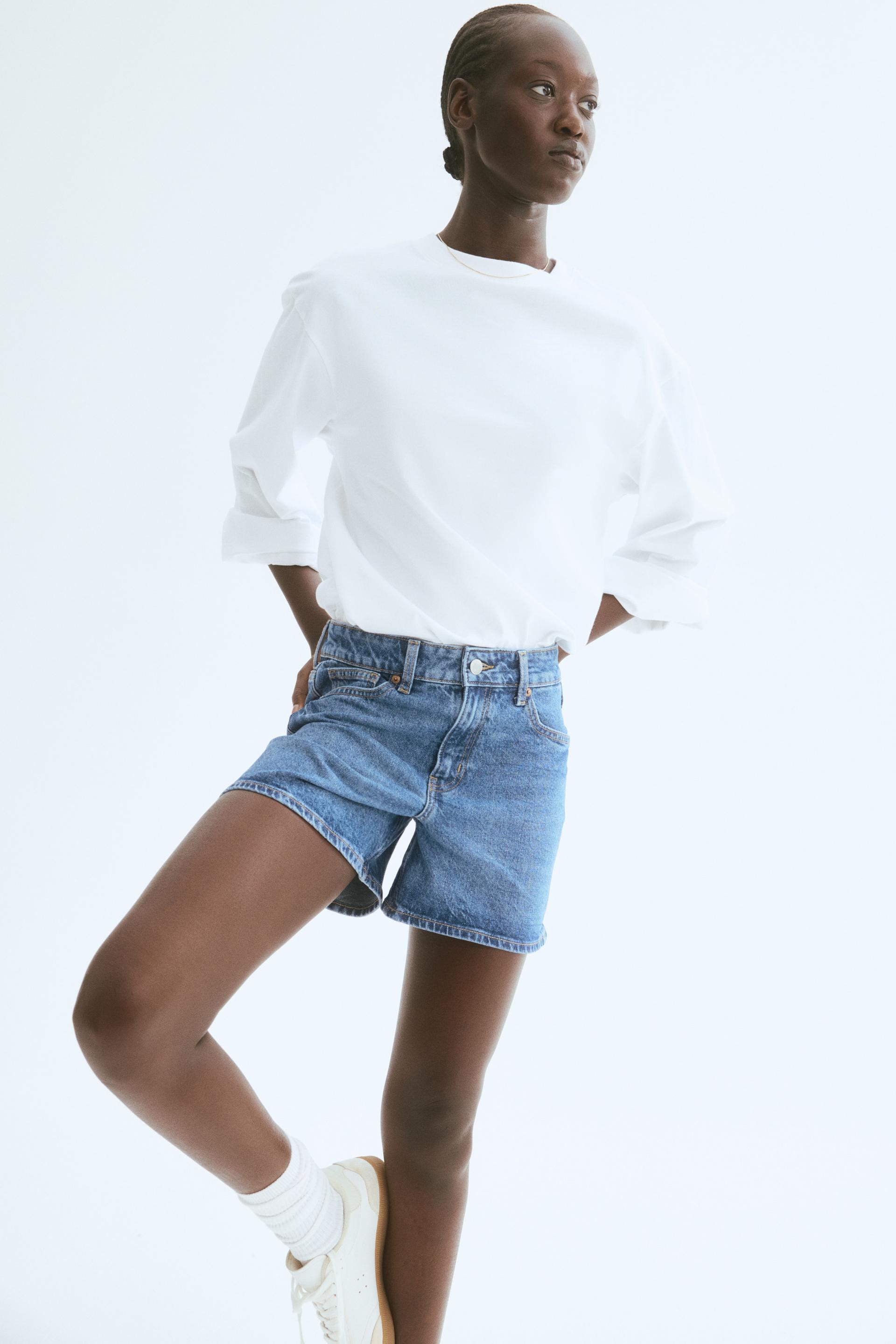 denim shorts
