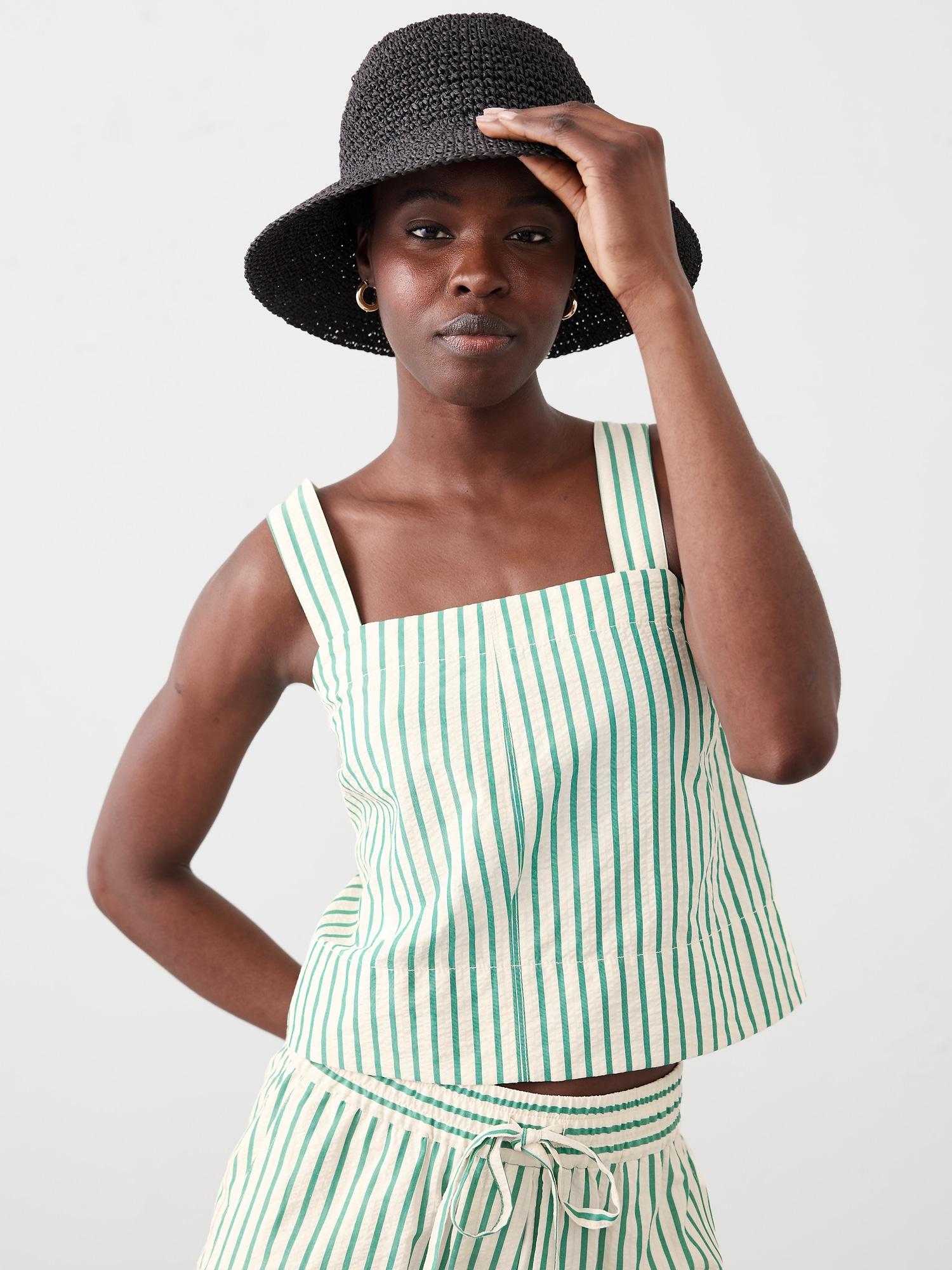 denim topstitch tank