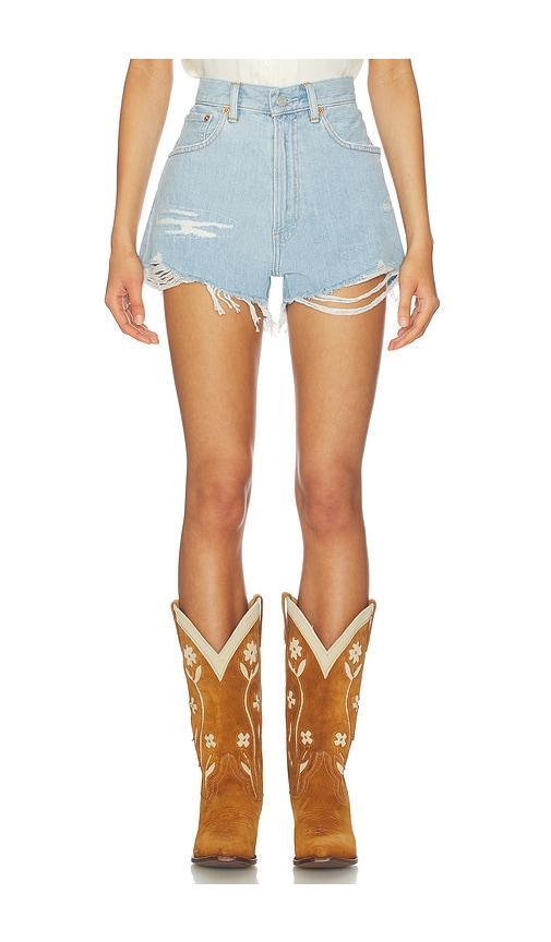 denimist haisley short in blue.