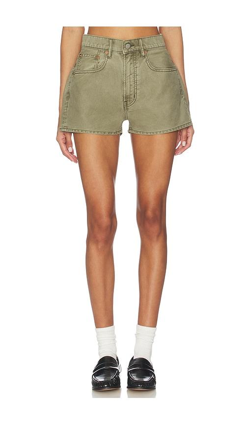 denimist haisley short in olive.