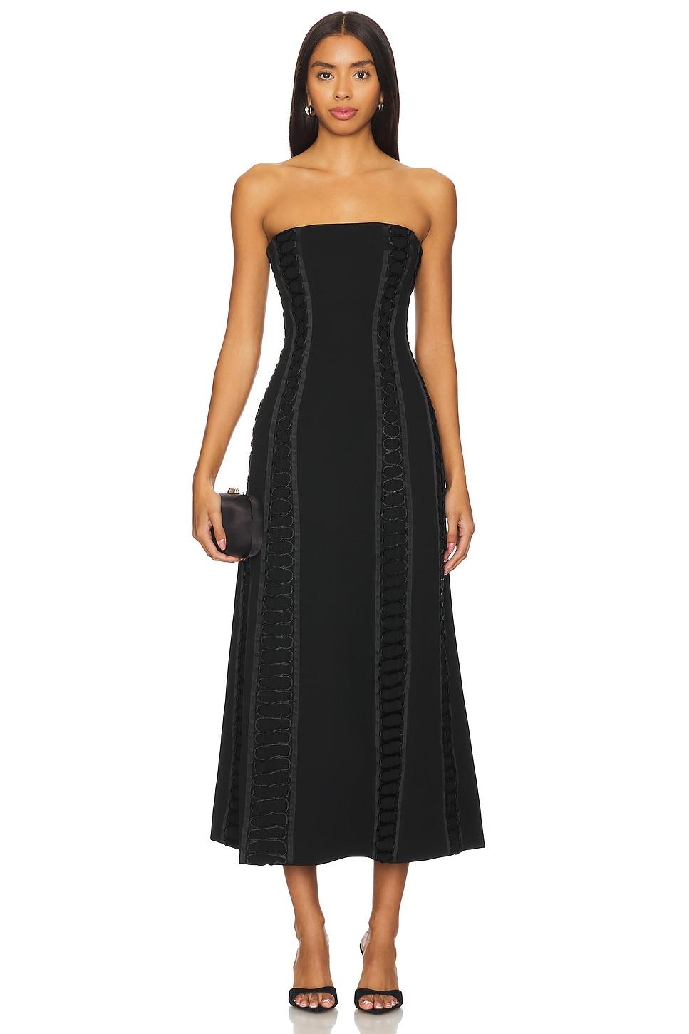 dennison bustier midi dress