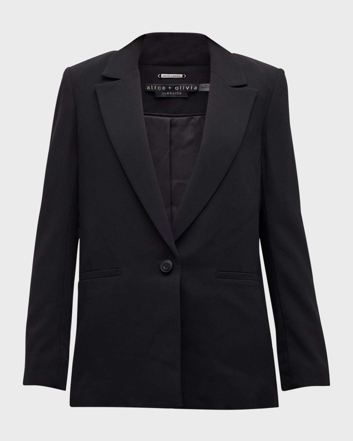 denny notch-collar boyfriend blazer