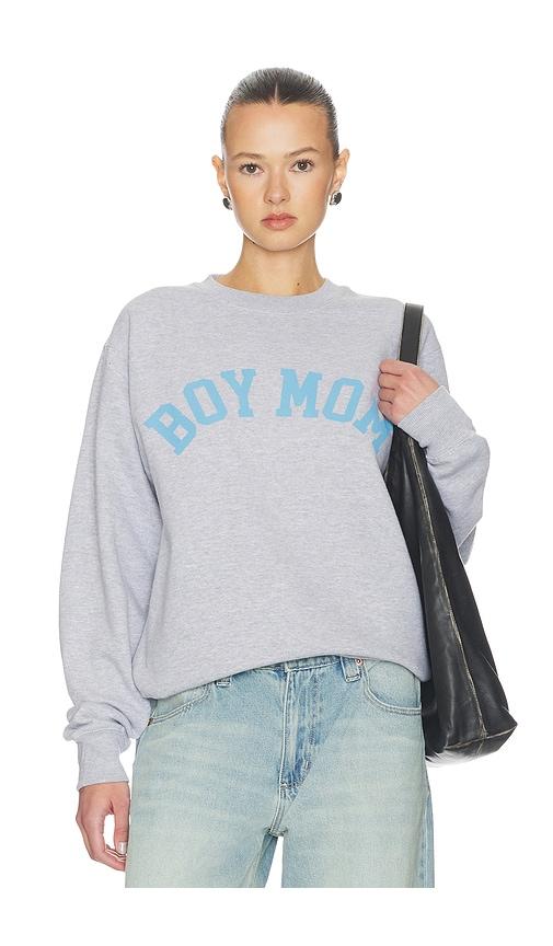 departure boy mom sweatshirt in grey.