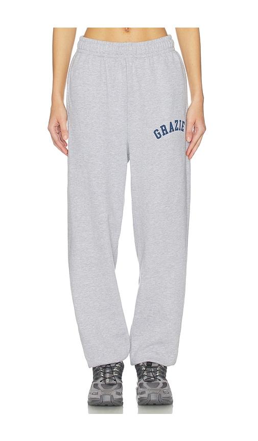 departure grazie sweatpants with pockets in light grey.