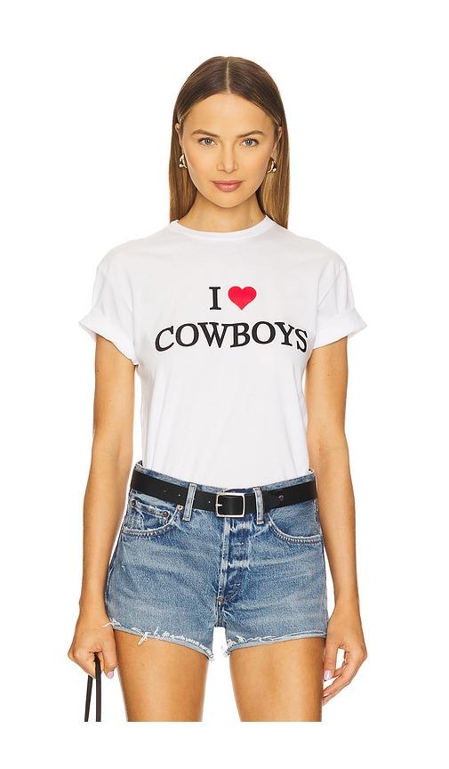 departure i heart cowboys tee in white.