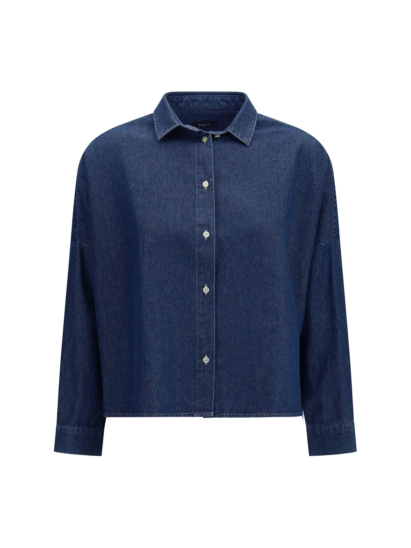 deperlu cotton and linen blend shirt