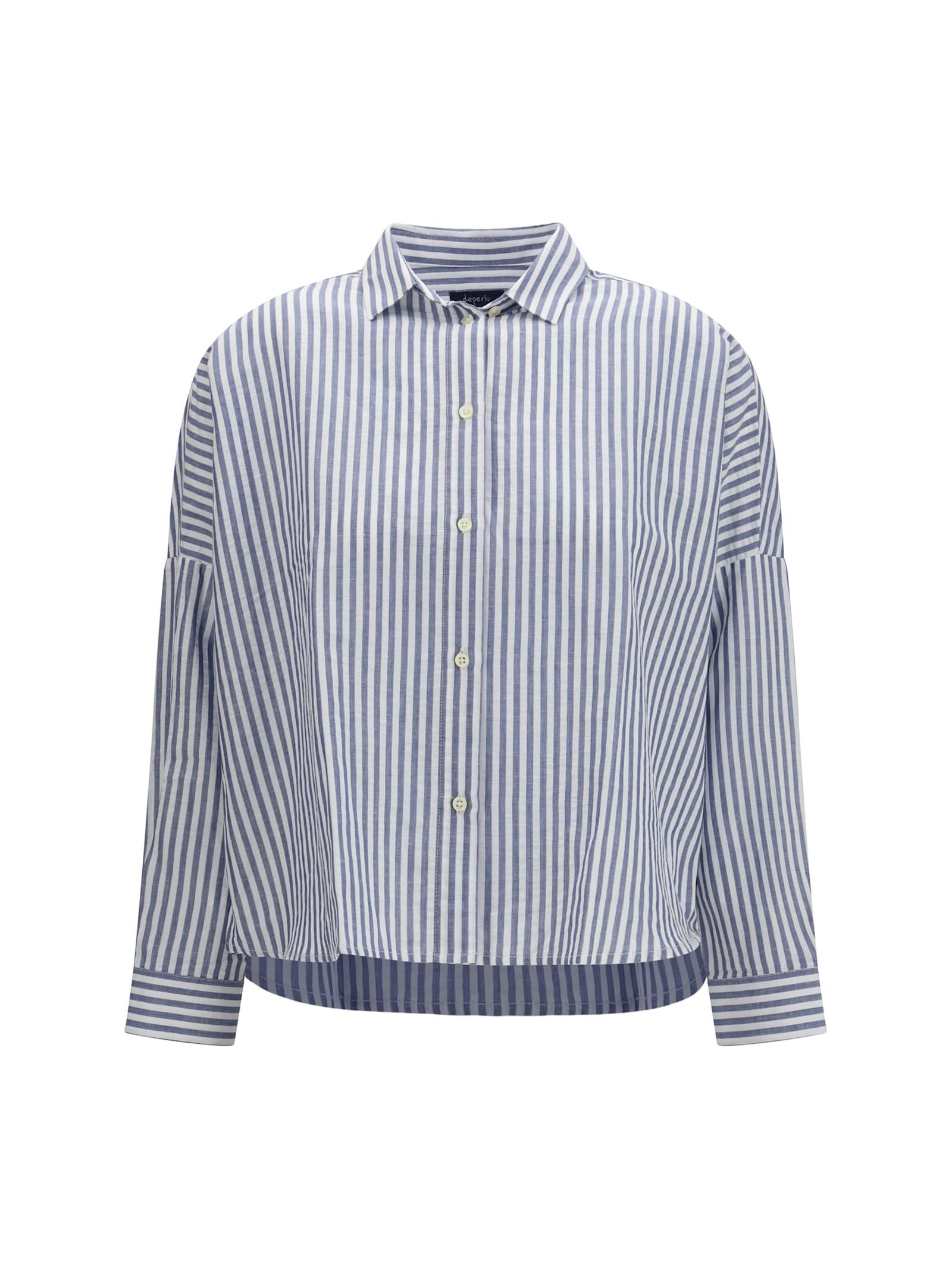 deperlu cotton and linen blend shirt