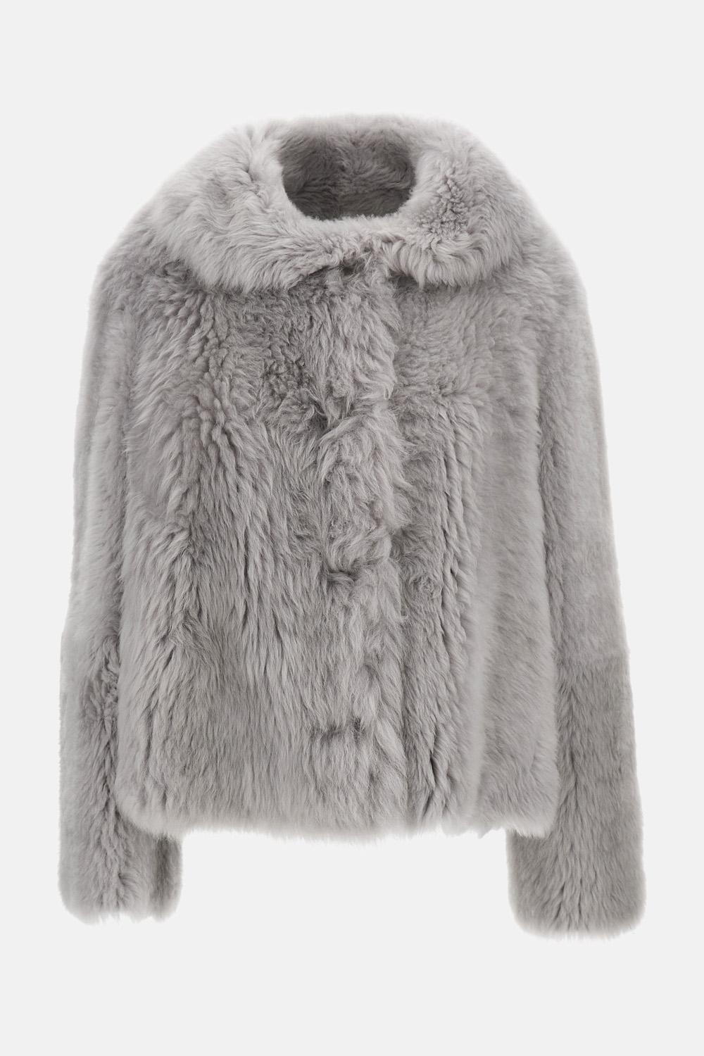 desa 1972 jackets grey leather - women