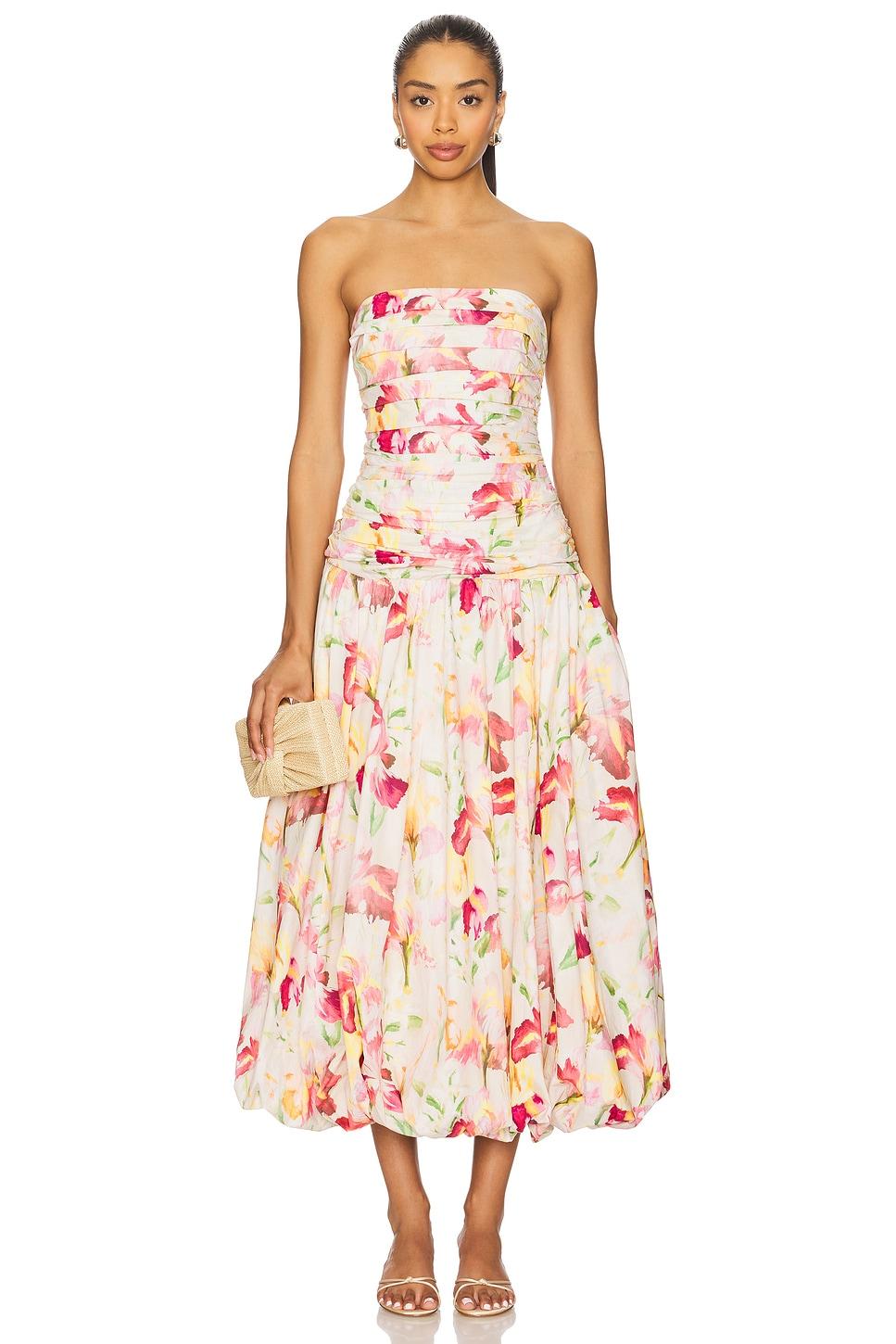 despina bubble midi dress