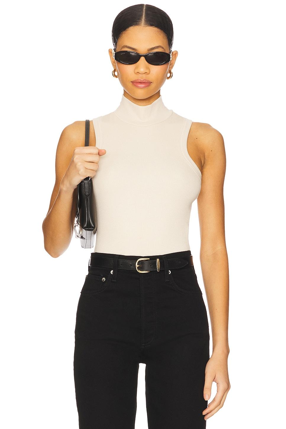 detra mockneck tank top