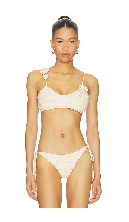 devon windsor adrienne top in cream.