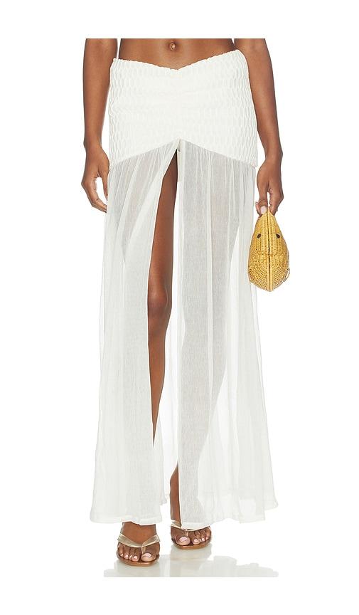 devon windsor florella skirt in white.