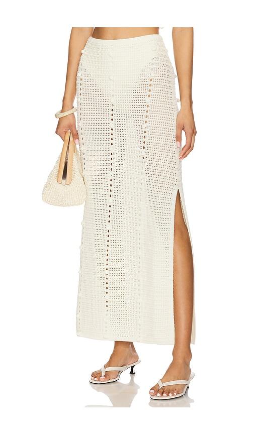 devon windsor haisley skirt in cream.