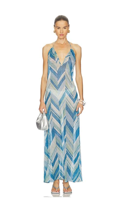 devon windsor isadora maxi dress in blue.