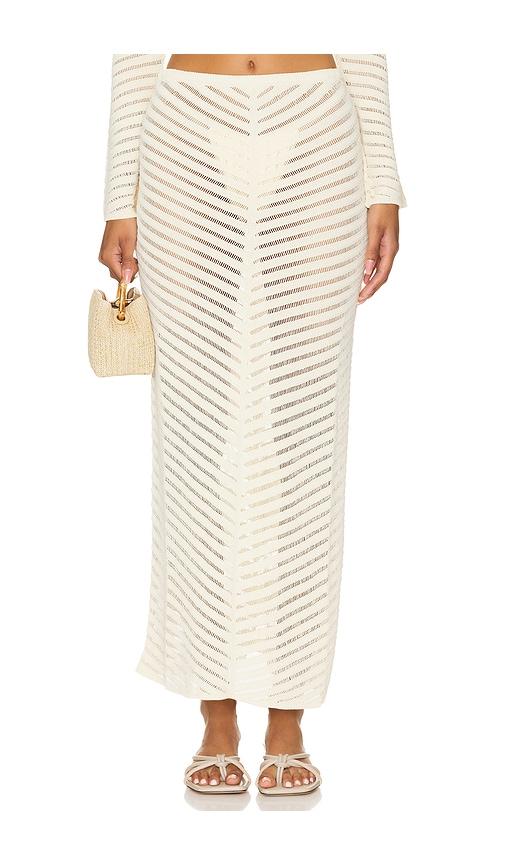 devon windsor rafaella skirt in cream.