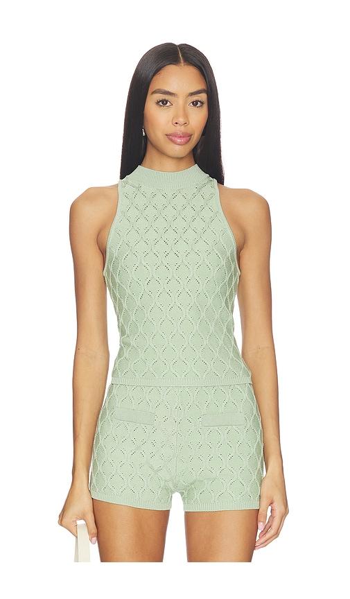 devon windsor renatta tank top in sage.